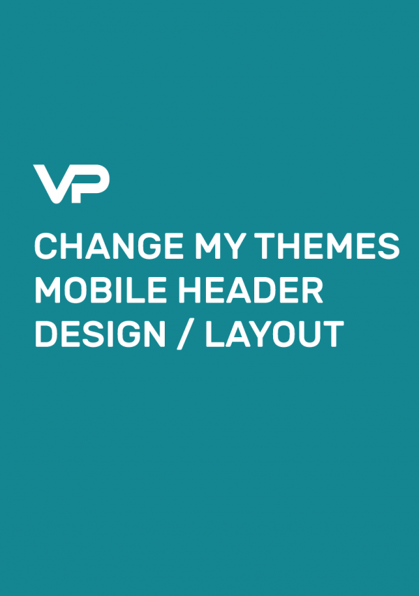 CHANGE MY THEMES MOBILE HEADER DESIGN / LAYOUT